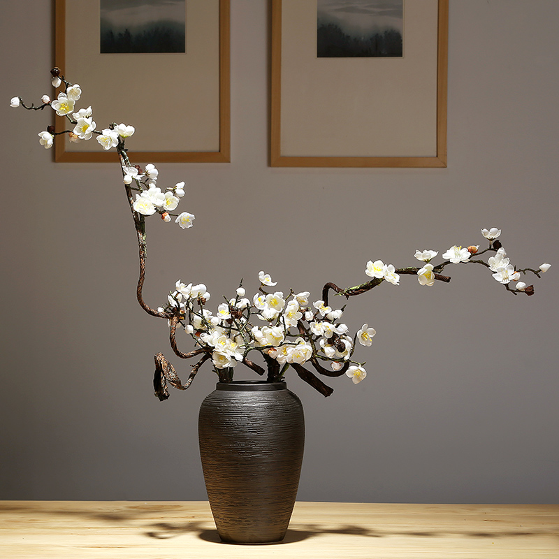 Jingdezhen ceramics vase I and contracted household vase TV ark, new Chinese style porch flower vase suits for