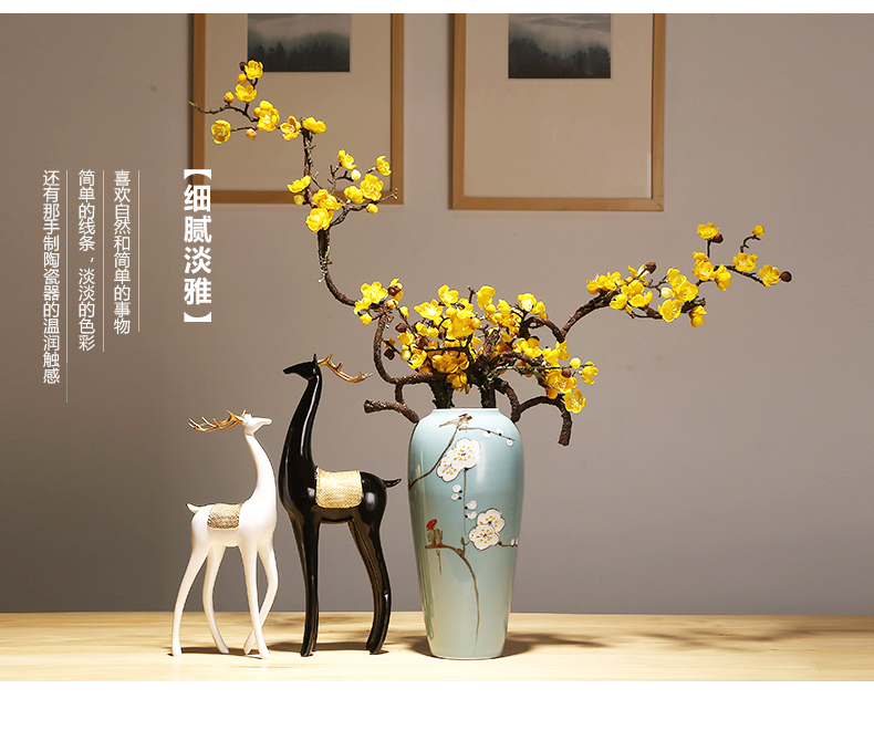 Jingdezhen ceramics vase vase Chinese style is I sitting room manual creative mesa place flower vase suits for