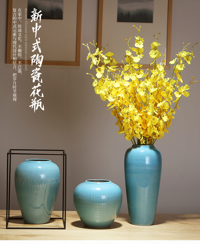 Jingdezhen ceramics, vases, flower arranging new Chinese style is I sitting room porch tea table table household adornment furnishing articles