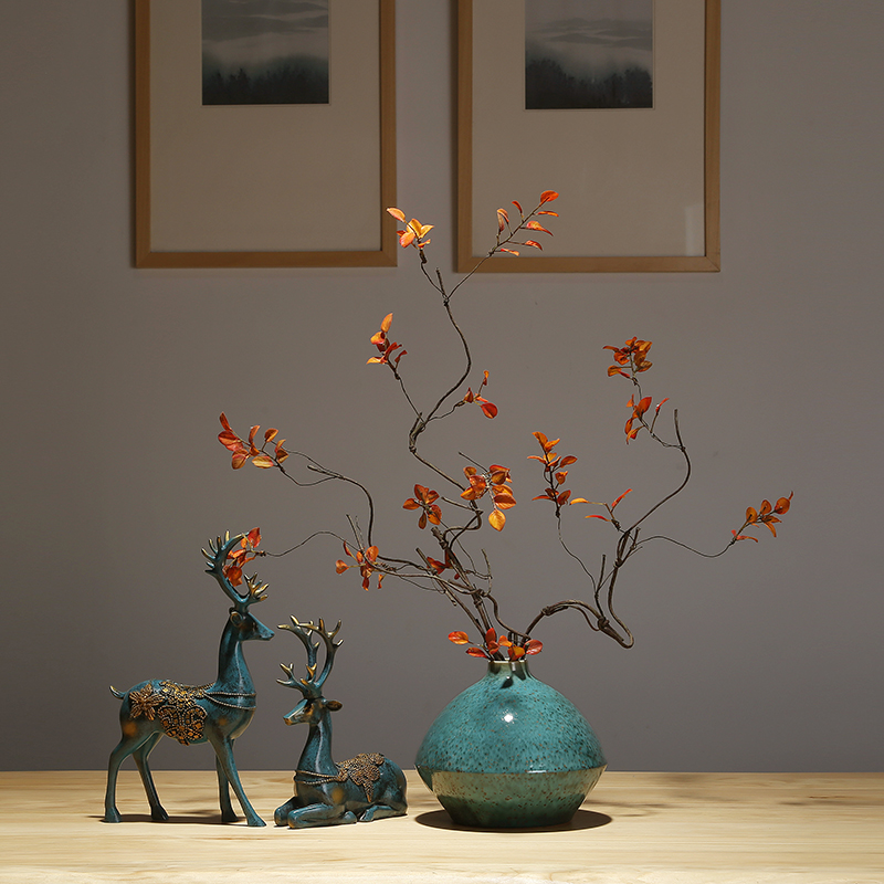 Insert ceramic vase dried flowers zen decorations of jingdezhen ceramic vase vase furnishing articles of TV bar face sitting room