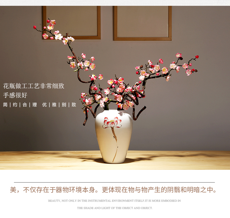 The modern new Chinese jingdezhen ceramic vase checking porcelain TV ark, sitting room porch home furnishing articles