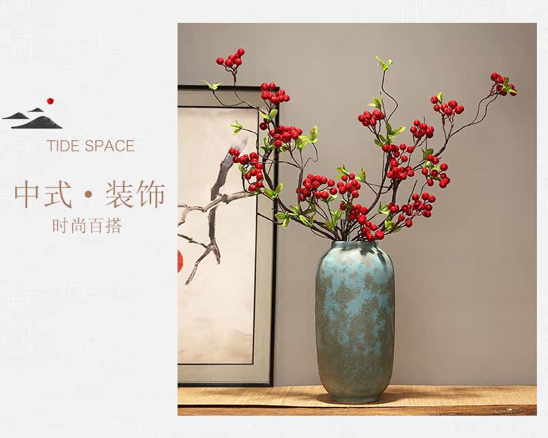 Jingdezhen ceramics dried flower vase TV cabinet modern creative home furnishing articles, the sitting room porch decoration decoration