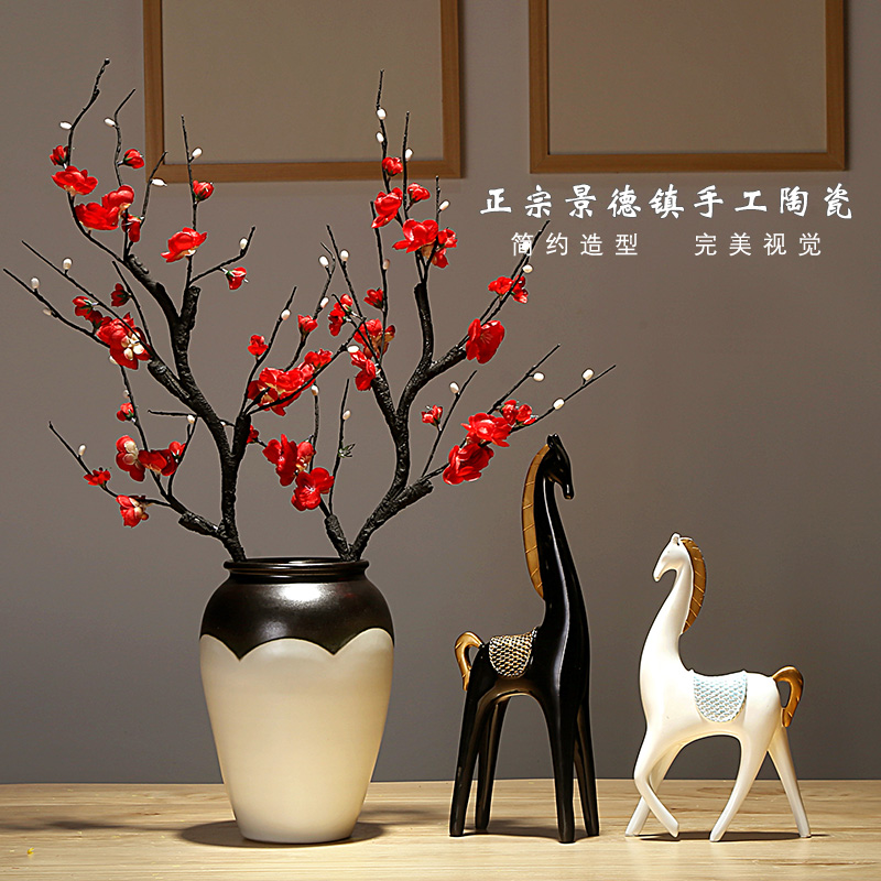 Jingdezhen ceramic vases, I and contracted style home furnishing articles adornment of the sitting room porch dried flowers flower arrangement suits for
