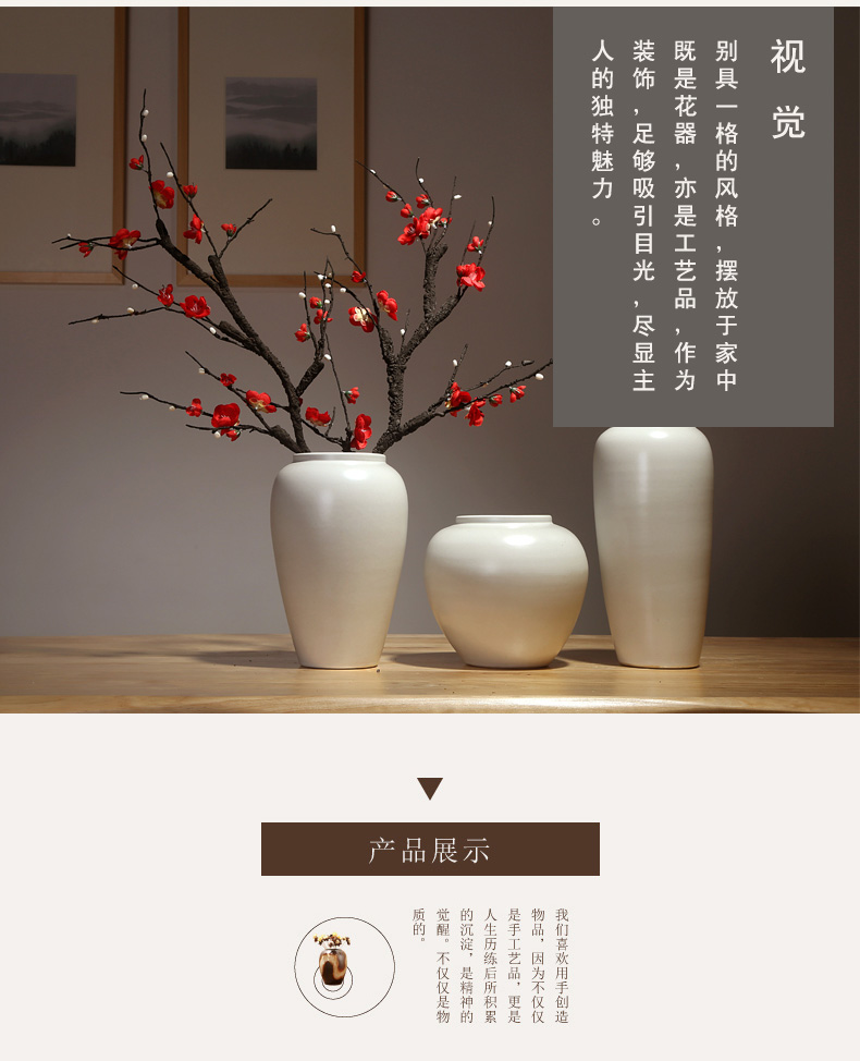 Chinese jingdezhen ceramics vase European sitting room is I and contracted home furnishing articles dry flower arranging flowers adornment