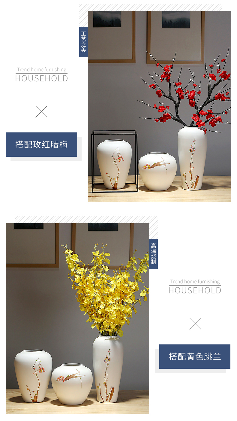 Mesa of jingdezhen ceramic vase club show small place manual painting new Chinese flower arranging sitting room adornment