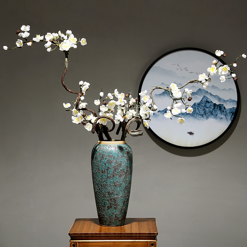 Light ceramic vase European key-2 luxury household table dry flower arranging flowers decorate the sitting room porcelain porcelain crafts