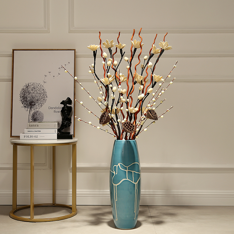 Vase landing, the sitting room is I and contracted artical dry flower arranging flowers tall ceramic Vase decoration furnishing articles