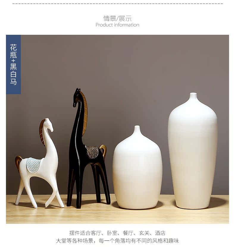 New Chinese style ceramic vase furnishing articles table of I sitting room porch dried flower arranging flowers jingdezhen household adornment furnishing articles