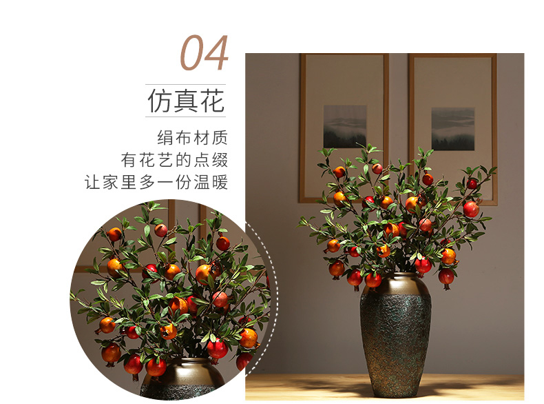 Modern classical flower arranging dried flower flower implement furnishing articles of jingdezhen ceramics vase decoration decoration of new Chinese style table