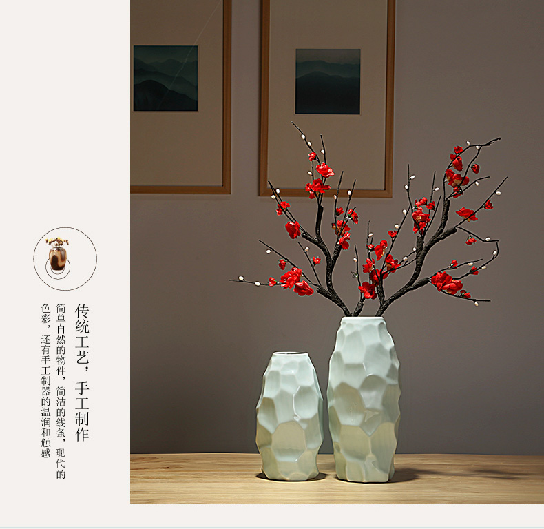 Jingdezhen ceramics vases, I and contracted creative new Chinese style living room porch dry flower arranging flowers adornment furnishing articles