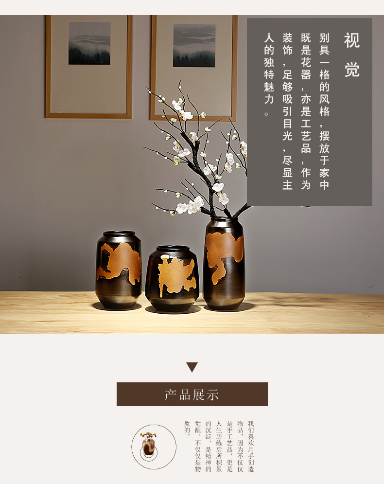 Jingdezhen ceramics vases, I and contracted the new Chinese style home furnishing articles adornment of the sitting room porch dry flower arranging flowers