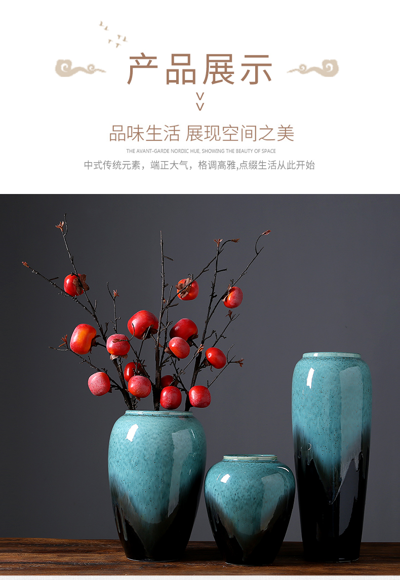 Jingdezhen Chinese I household ceramics vase rich ancient frame sitting room decoration checking crafts decorative furnishing articles