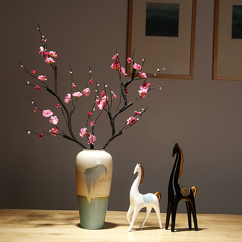 Jingdezhen ceramics vase manual creative new Chinese style European sitting room porch dried flower arranging flowers adornment furnishing articles