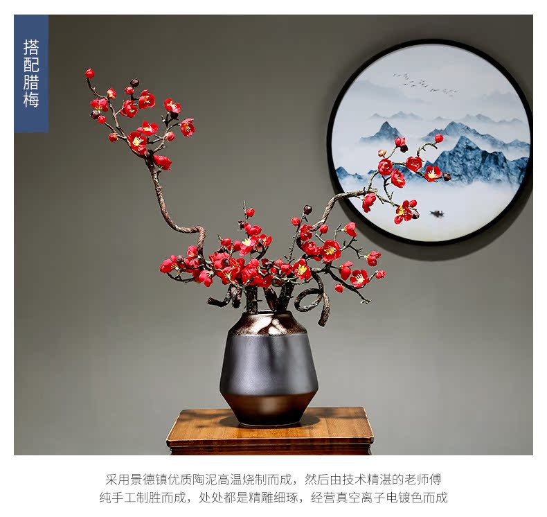 The Vases, flower arranging dried flowers sitting room adornment is placed jingdezhen porcelain ceramic hotel bedroom porch decoration decoration