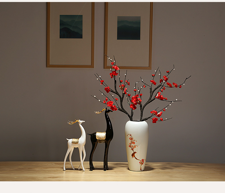 Jingdezhen ceramics vase manual creative furnishing articles of Chinese style European household decorations sitting room porch dry flower arranging flowers