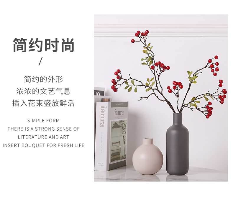 Jingdezhen I and contracted wind Nordic creative ceramic vases, flower arranging flowers sitting room mesa table furnishing articles suit