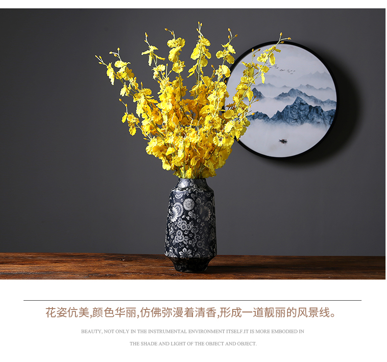 Jingdezhen ceramics from European I and contracted vase sitting room porch decoration decoration flower arranging manual arts and crafts