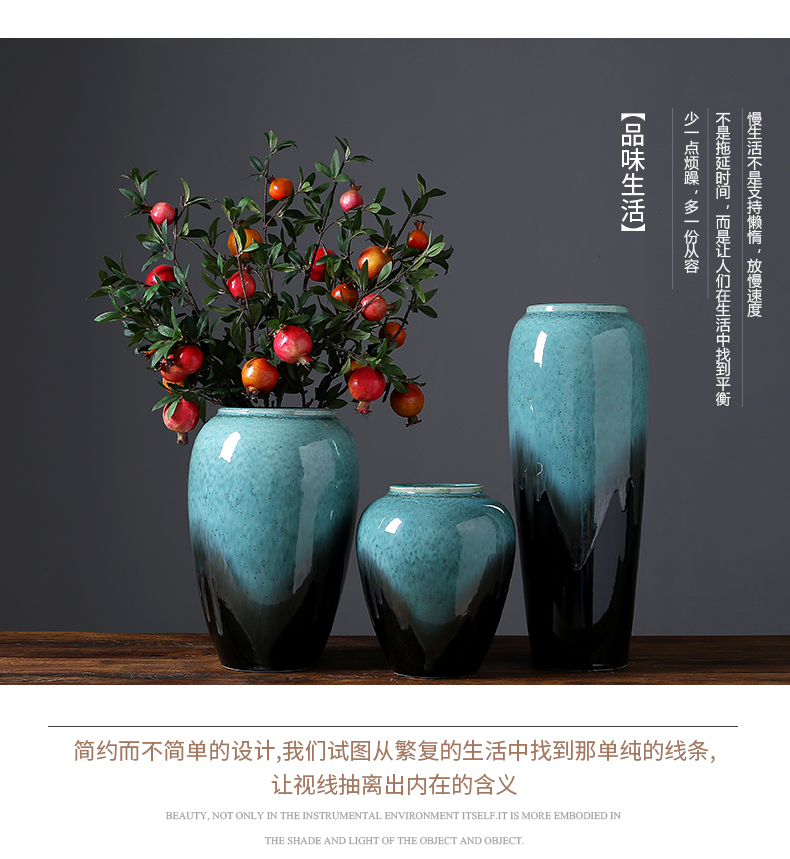 Jingdezhen Chinese I household ceramics vase rich ancient frame sitting room decoration checking crafts decorative furnishing articles