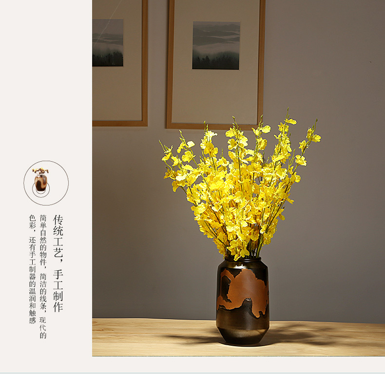 Jingdezhen ceramics vases, I and contracted the new Chinese style home furnishing articles adornment of the sitting room porch dry flower arranging flowers