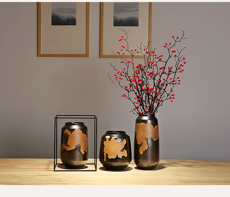 Jingdezhen ceramics vases, I and contracted the new Chinese style home furnishing articles adornment of the sitting room porch dry flower arranging flowers