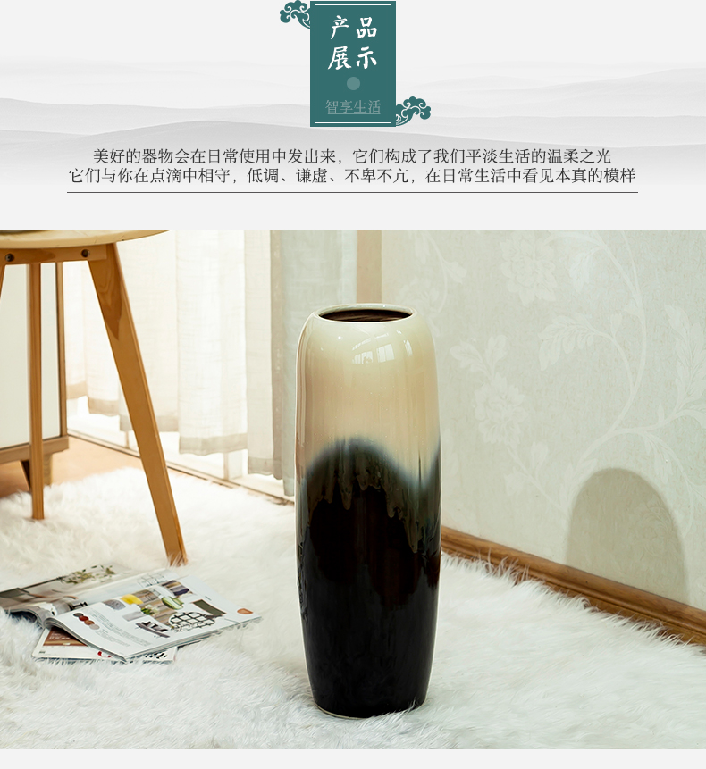 I and contracted creativity ground dried flower vase home sitting room simulation flower arranging ceramic vases, decorative furnishing articles