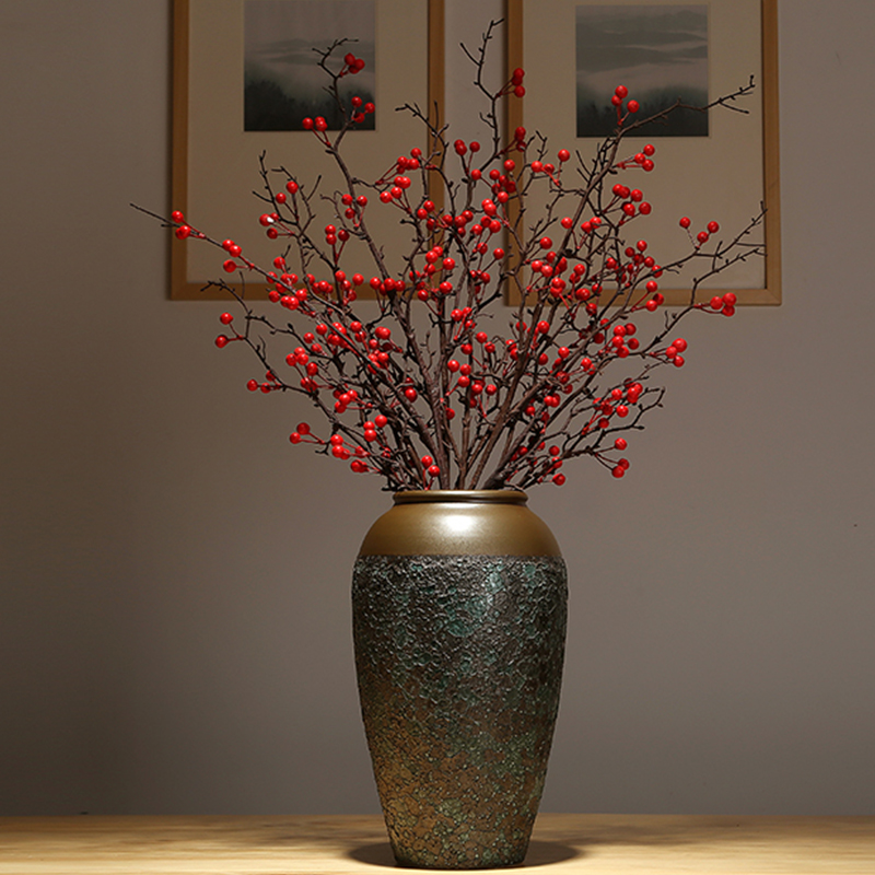Modern classical flower arranging dried flower flower implement furnishing articles of jingdezhen ceramics vase decoration decoration of new Chinese style table