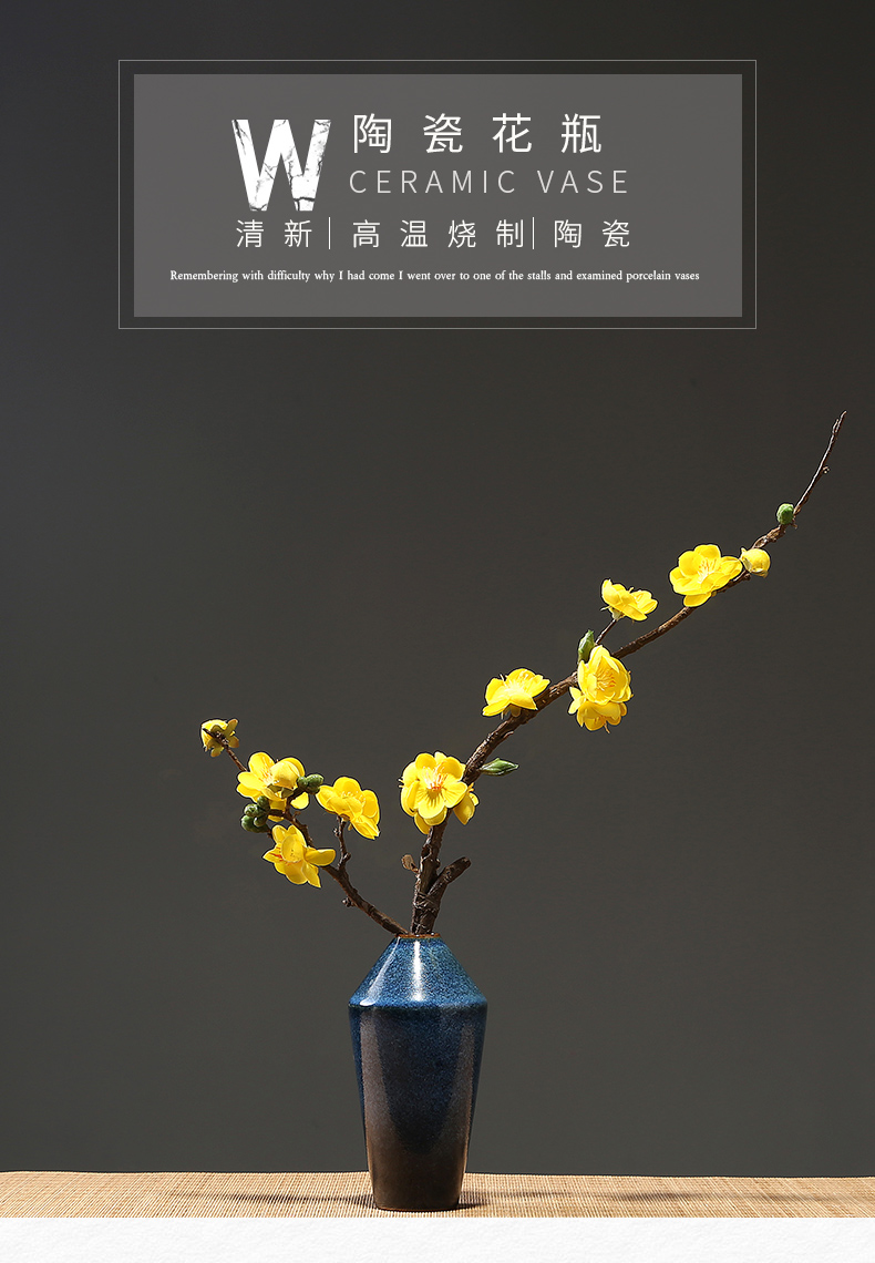 Jingdezhen I and contracted ceramic vase furnishing articles home sitting room combination dried flower crafts decorative porcelain decoration