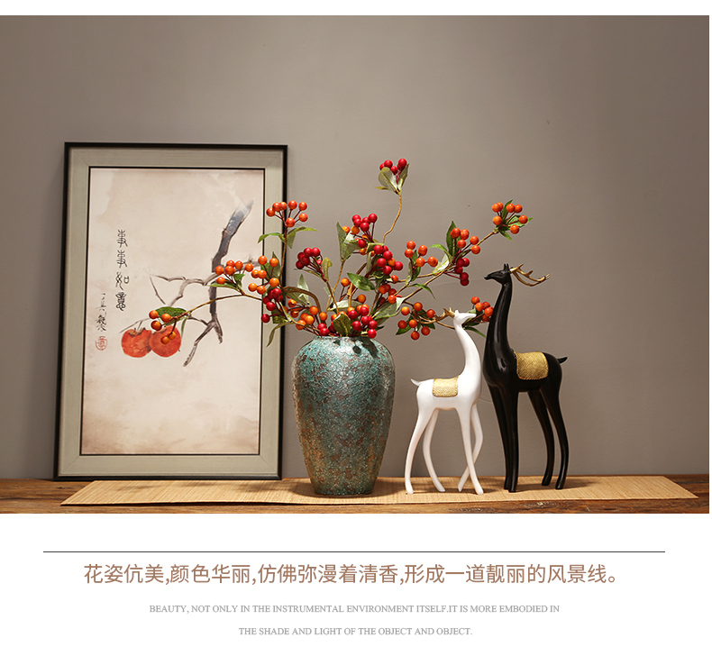 Modern creative home sitting room porch place jingdezhen ceramics vase decoration decoration new Chinese zen