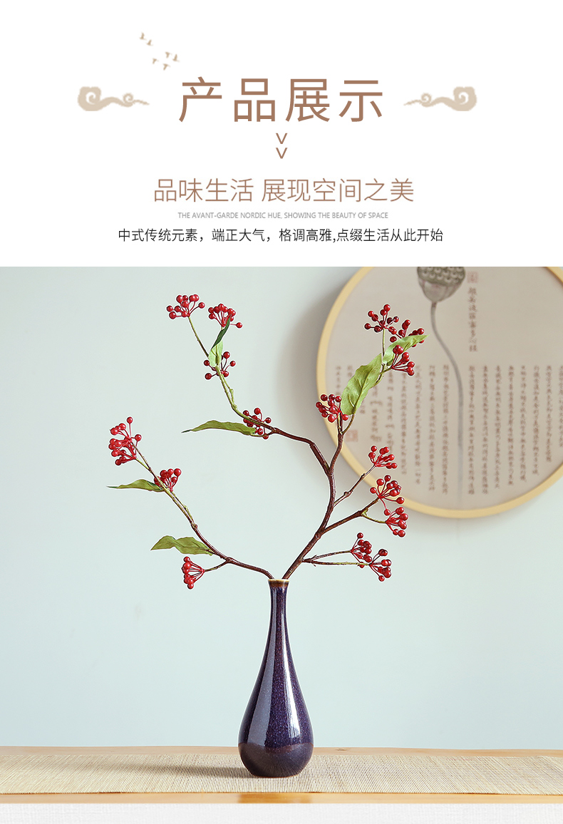 Jingdezhen modern creative ceramics vase home sitting room adornment ornament study manual handicraft furnishing articles