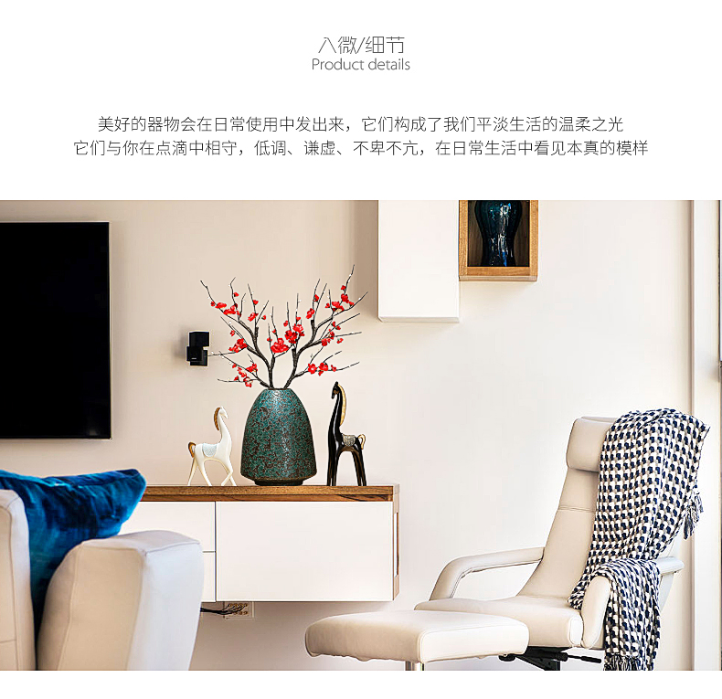 Restoring ancient ways of jingdezhen pottery ceramic vases, I and contracted sitting room porch TV ark, decorations furnishing articles flower arrangement
