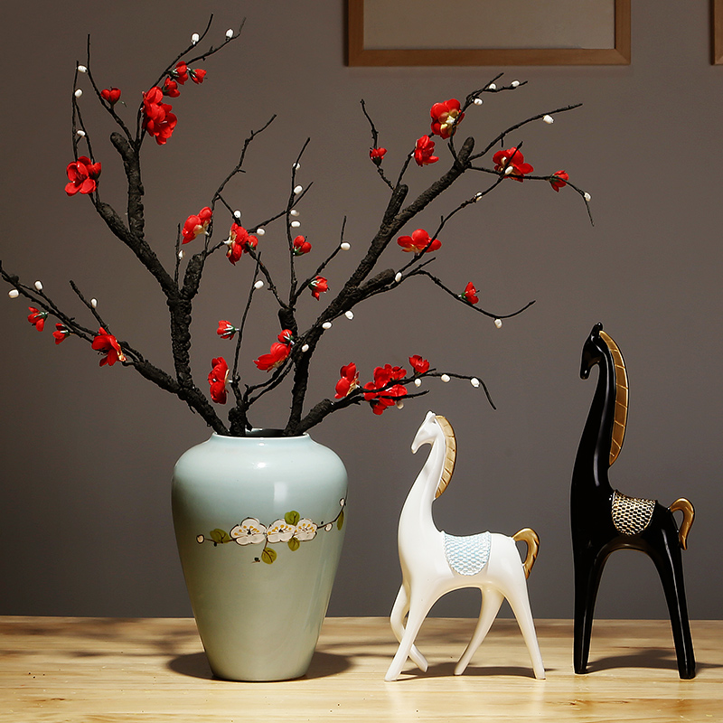 Jingdezhen ceramics vase modern new Chinese style by hand the sitting room porch place to live in dry flower arranging flowers crafts