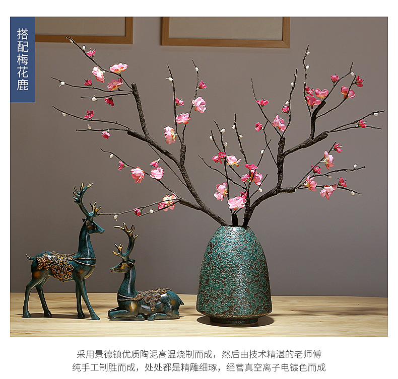 Restoring ancient ways of jingdezhen pottery ceramic vases, I and contracted sitting room porch TV ark, decorations furnishing articles flower arrangement
