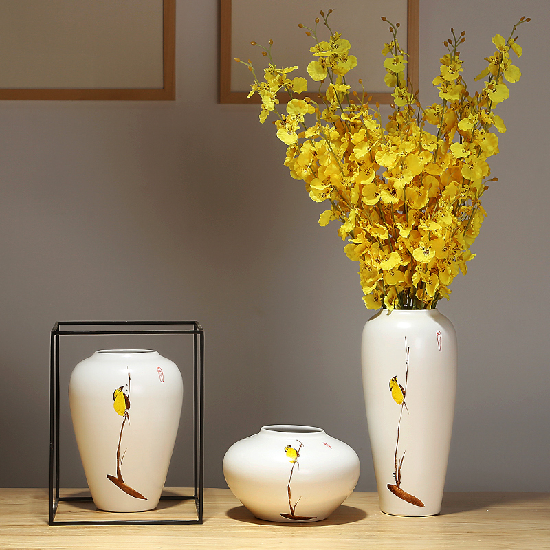 Ceramic vase household furnishing articles contracted the new Chinese style originality desktop sitting room porch flower arranging flower decorations