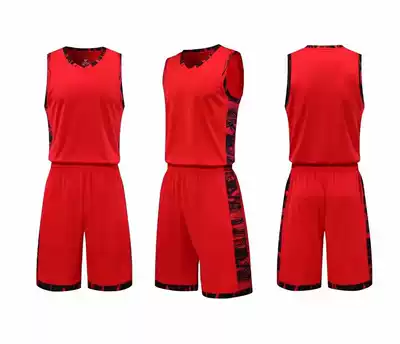 (Zhengda Sports-Chengdu) 19 light board basketball suit set group purchase printed jersey basketball training uniform 823