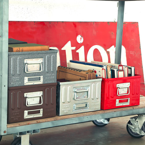 12 Color {LAMINATED METAL HOUSING} JAPANESE DULTON RETRO TOOLBOX Boxes Iron Tool Box