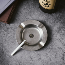 NEW 2 {vintage frosted ashtray} ㊣ Japanese AOYOSHI Qingfang made of stainless steel old color