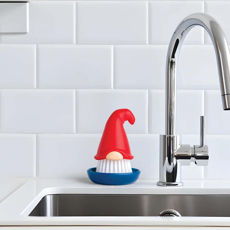 New ㊣ Israel Ototo Little Red Riding Hood Dishwashing Brush Dwarf Cleaning Brush Kitchen Brush Dishwashing Brush