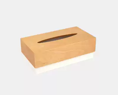 Limited Time feedback) Highened tissue box full wooden sanitary paper box Japanese home hotel soft