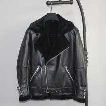 Male profile Originally Eco Sheep Fur Integrated Real Leather Clothing Male Korean version Locomotive Loose Casual Jacket Jacket N16