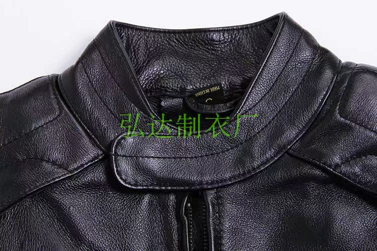 2018 mùa đông mới da bò da nam mỏng đầu máy ngắn kích thước lớn áo khoác xe máy phù hợp với xu hướng áo khoác phao nam
