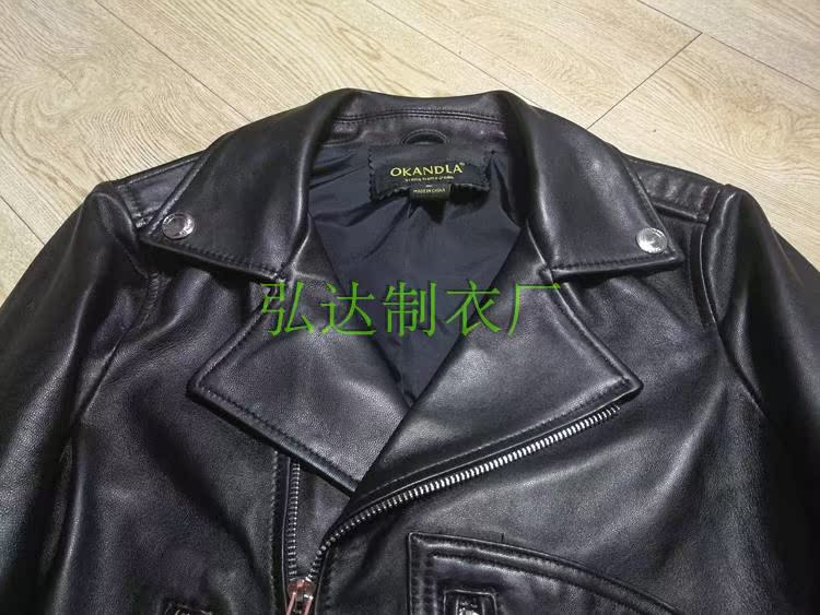 Mùa đông 2018 mới da cừu da nữ Slim áo khoác ngắn ve áo cỡ lớn nữ XSM234XL áo da lộn lót lông