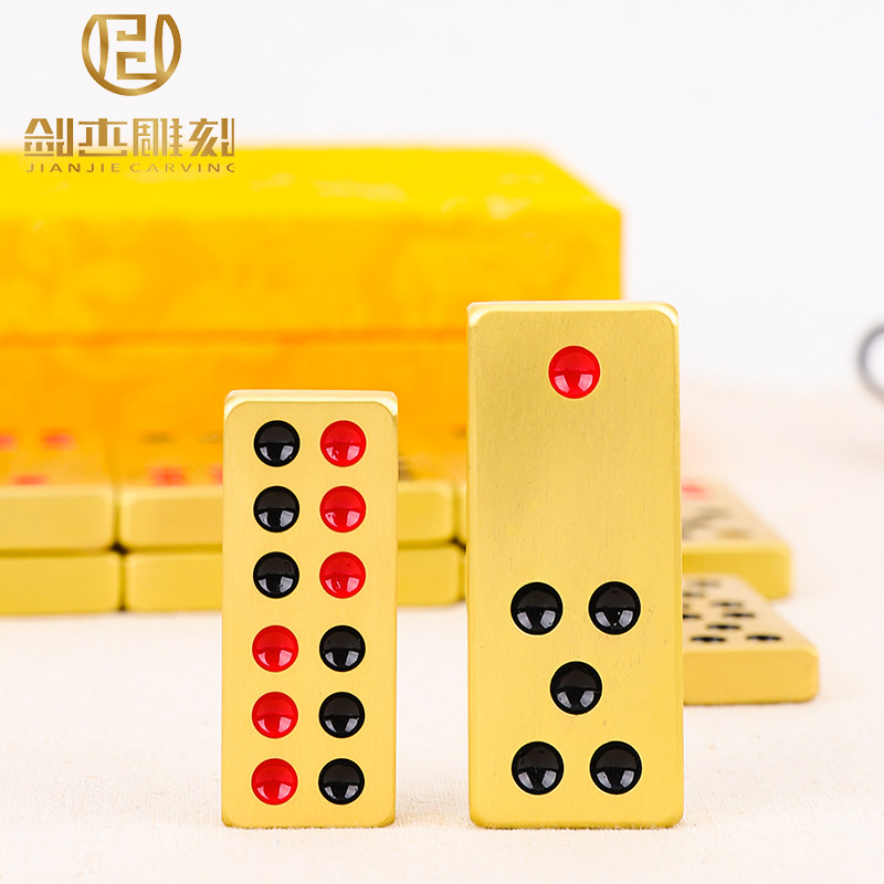 Spot brass card nine props mahjong card domino local tycoon Jintian nine card size number card nine top cow Guangdong card nine