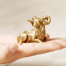 Copper goat creative personality ornaments all Copper Limited Collection twelve zodiac sheep ornaments office interior ornaments pure