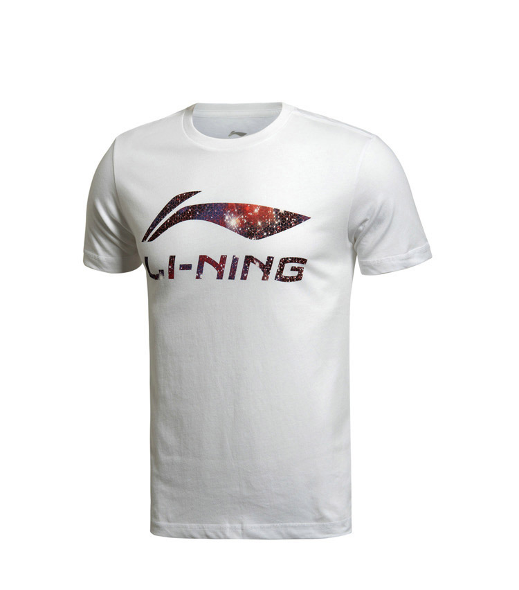 Li Ning thể thao phù hợp với nam giới 2018 mùa hè mới phòng tập thể dục chạy mặc giản dị bông vòng cổ ngắn tay quần short bộ thể thao nữ hàng hiệu