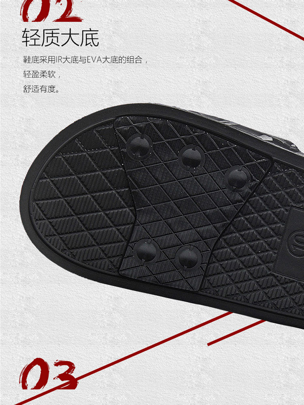Li Ning dép của nam giới dép xu hướng 2018 mùa hè chính thức đích thực bãi biển màu đen và trắng trong nhà không trượt giày thường dép hoàng phúc