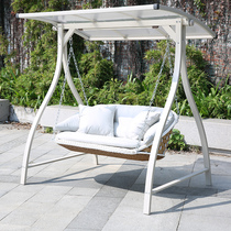 Light Luxurious Swing Outdoor Balcony Double Aluminum Alloy Outdoor Patio Open-air Swing Autumn Thousands Adults Casual Sloth home