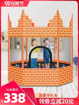 Mishu Castle trampoline home children indoor and outdoor increased baby bounce bed Children family outdoor jumping bed