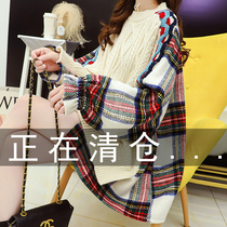 Fake two sweater ladies loot outside wearing 2022 autumn and winter clothing new lazy windfall headcoat jacket foreign air burst