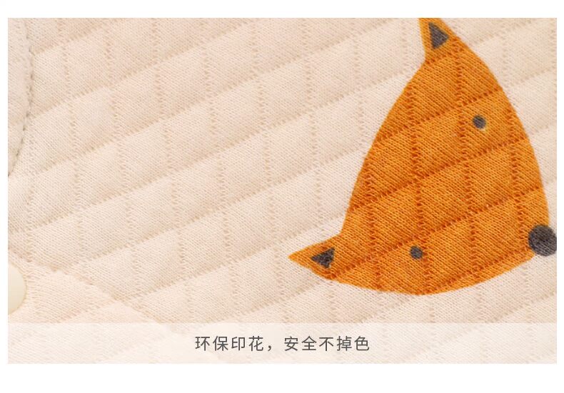 Bộ đồ lót cotton cho bé dày 0-1 3 trẻ sơ sinh xuân hè thu quần áo ấm cho bé quần áo mùa thu ao lot tre em