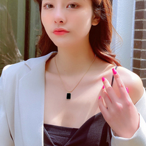 New titanium steel necklace female Joker simple personality temperament cold wind Net red does not fade short pendant choker